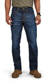 5.11 Defender Flex Jeans, Straight Fit in DW Indigo, front view